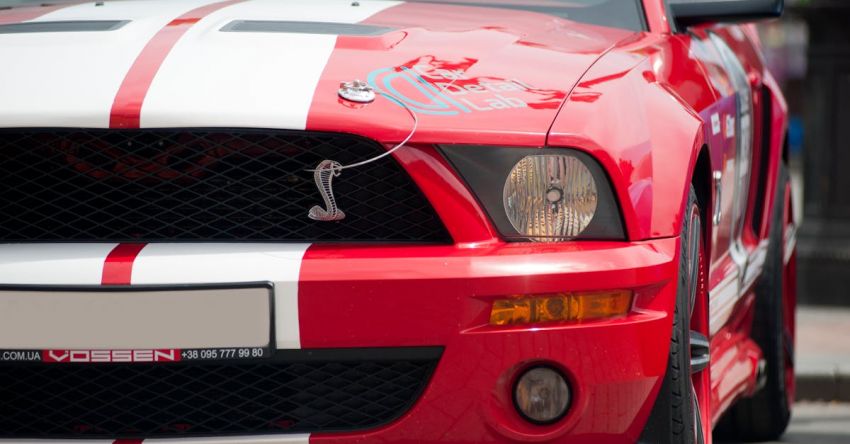 Mustang Customization - Photo Of Red And White Ford Shelby