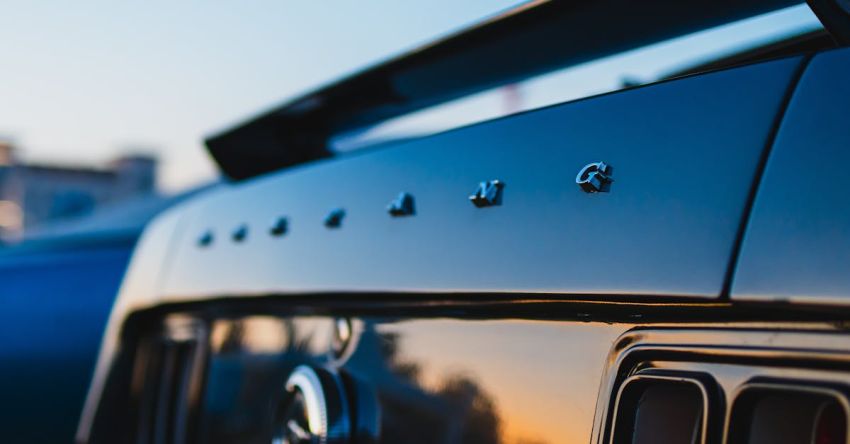 Mustang Events - Close-up of the Trunk of a Classic Ford Mustang